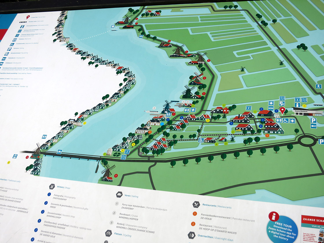 Mapa de Zaanse Schans