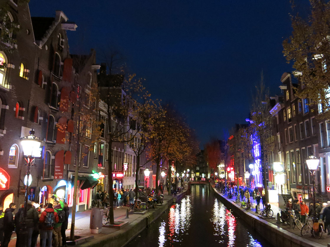 Barrio Rojo Amsterdam de noche