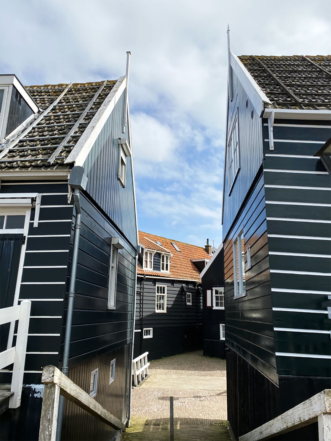 Casas de madera Havenbuurt de Marken Holanda