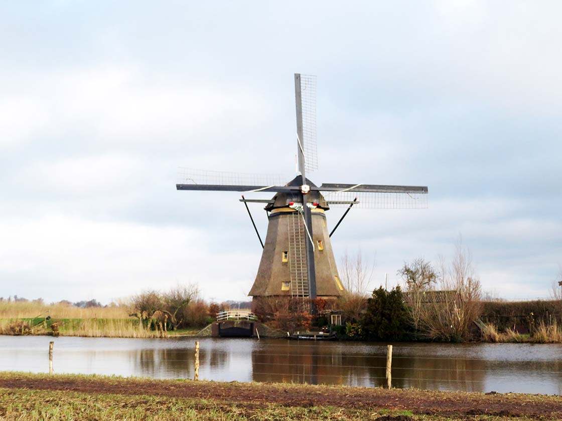 Poldermolen en Kinderdijk - Tipos de molinos en Holanda