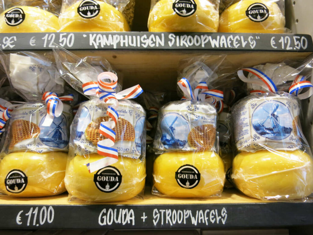 Queso Gouda y stroopwafels - Productos típicos de Gouda Holanda