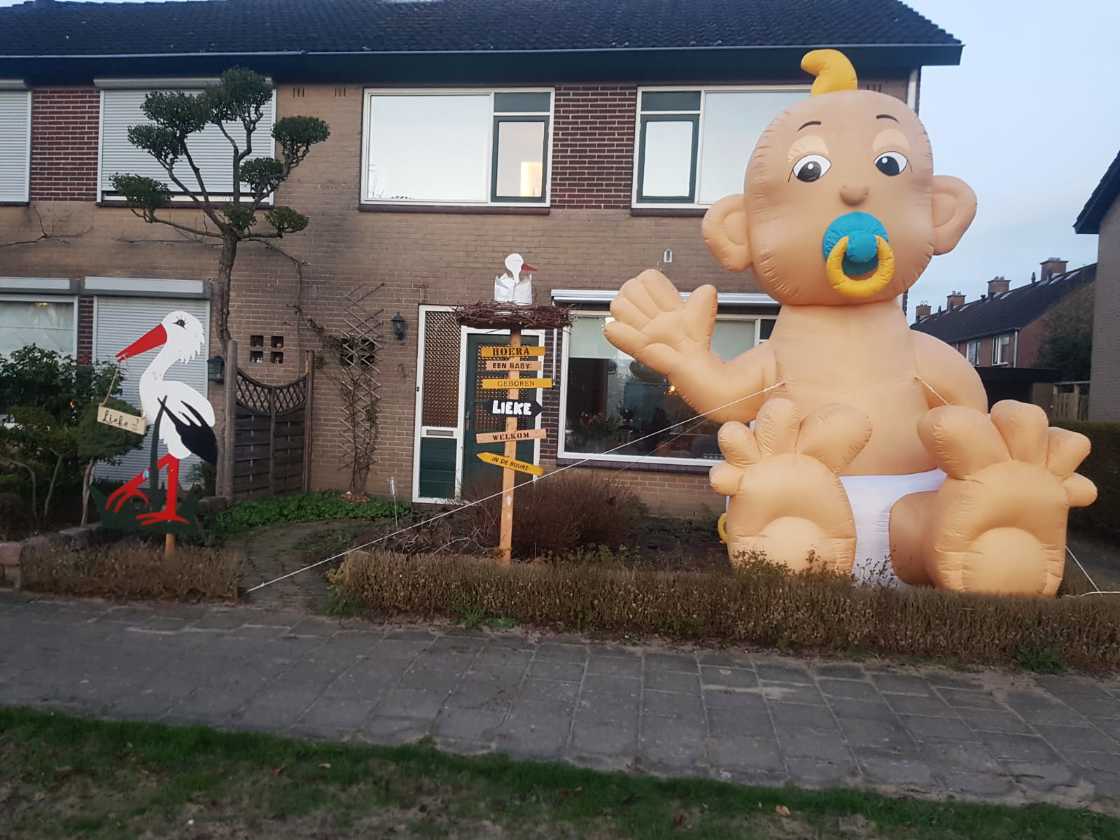 Anuncio de un nacimiento en Holanda