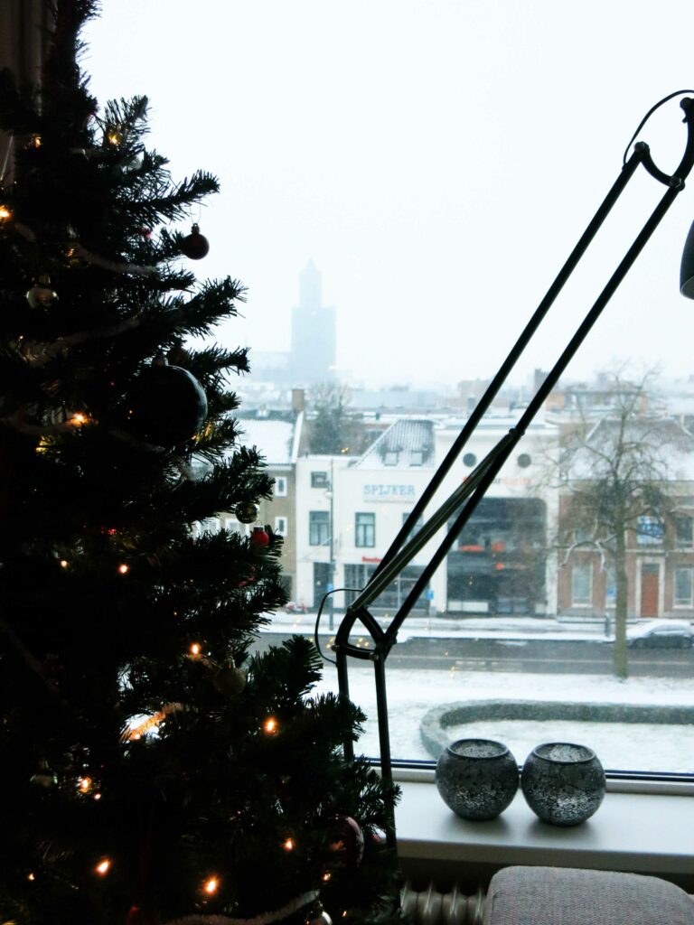 Casa decorada por Navidad en Holanda