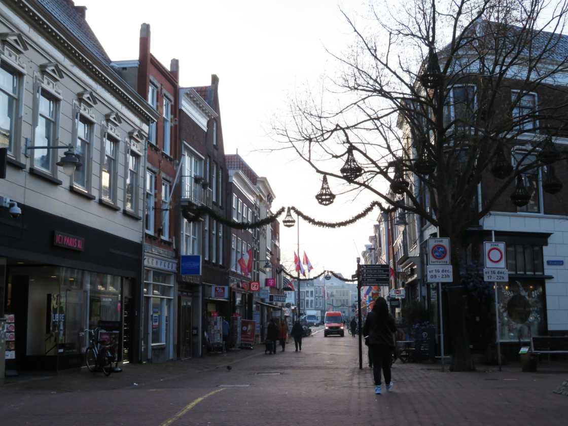 Invierno en la ciudad de Gouda Holanda