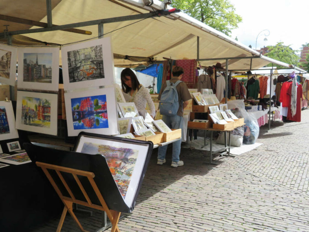 Mercadillo de Noordermarkt Amsterdam Holanda