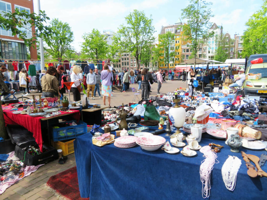 Mercado de pulgas Waterloopleinmarkt Amsterdam