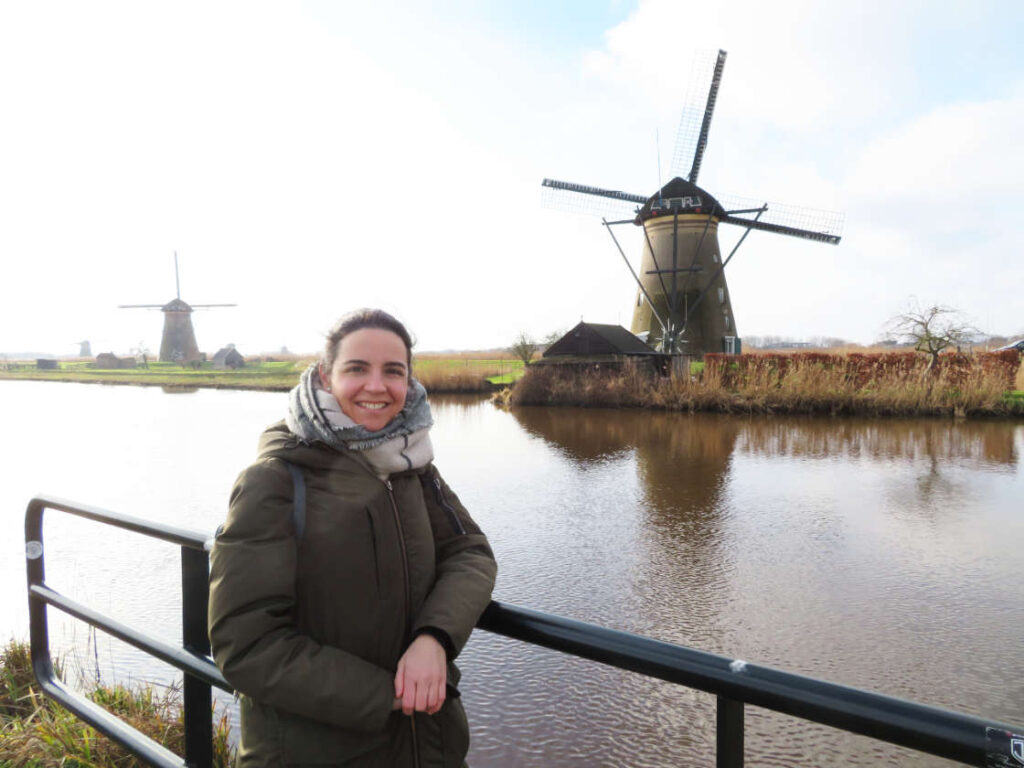 Marta en Kinderdijk